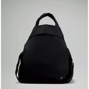 LuLu lemon black bag great for travel, everyday, school etc